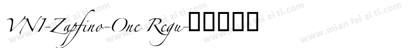 VNI-Zapfino-One Regu字体转换
